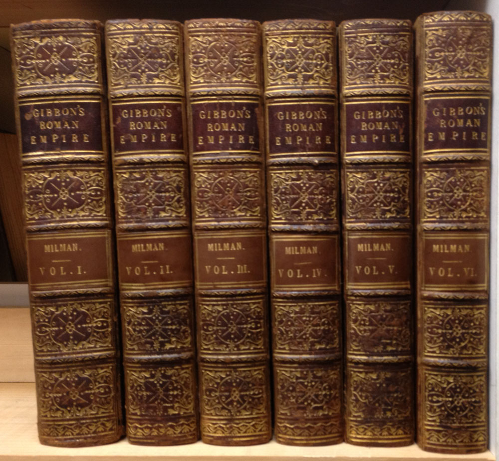 The History of the Decline and Fall of the Roman Empire. Second Edition. With Notes by H.H. Milman In Six Volumes. With Portrait and Maps