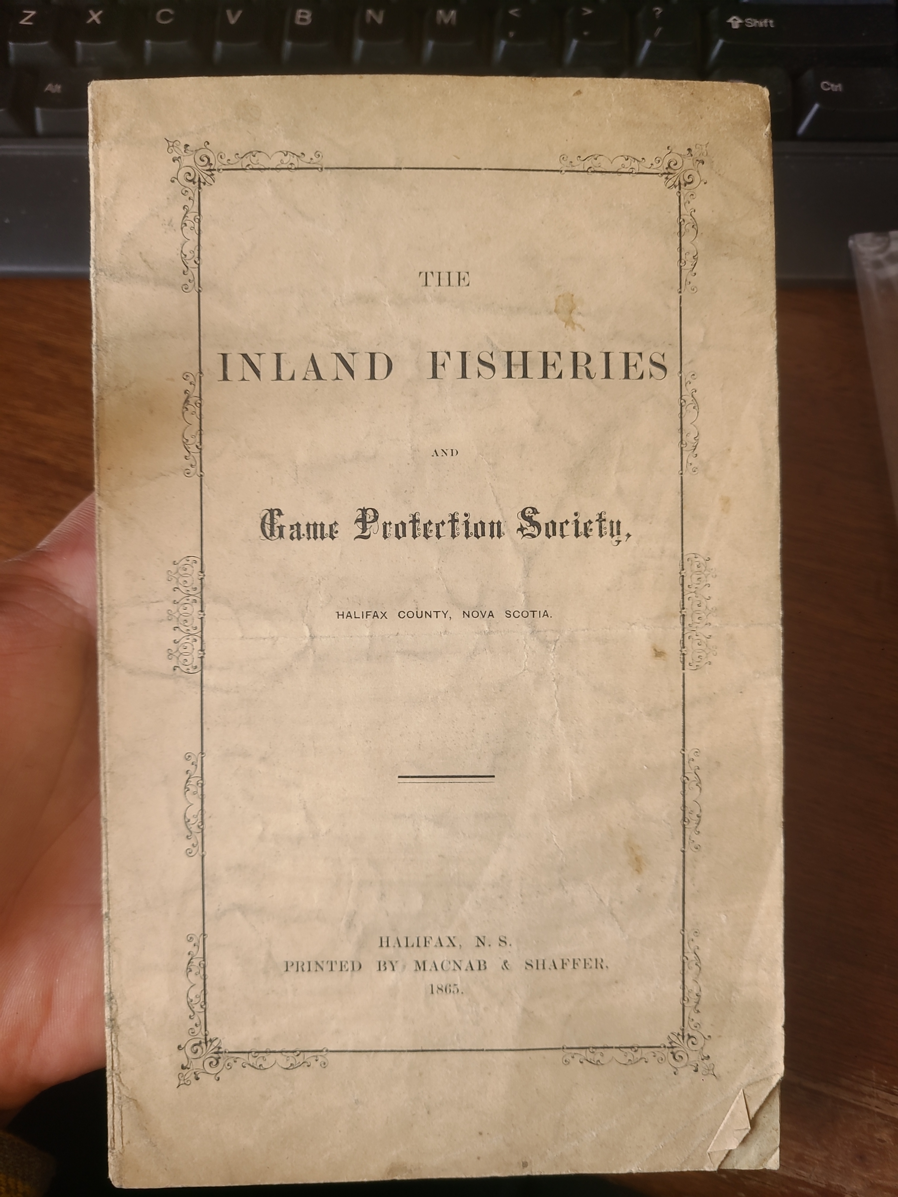 Inland Fisheries and Game Protection Society, Halifax County, Nova Scotia