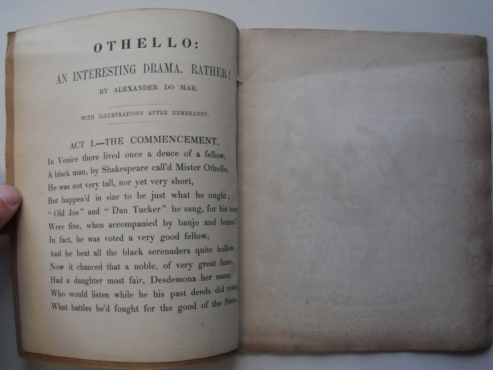 Othello : An Interesting Drama, Rather! by Alexander Do Mar, with illustrations after Rembrandt