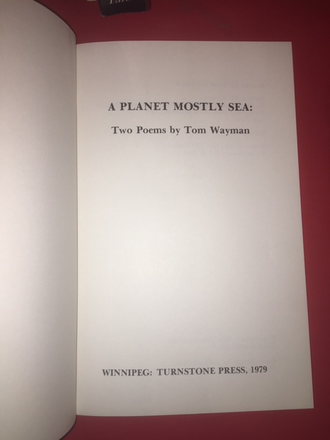 Image for A Planet Mostly Sea : Two Poems. First Edition