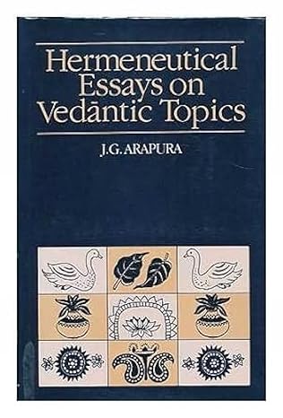 Image for Hermeneutical Essays on Vedantic Topics. First Edition in dustjacket Hermeneutical Essays on Vedantic Topics. First Edition in dustjacket