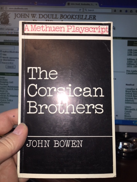Image for Corsican Brothers. A play with music in two acts. First Printing, softcover