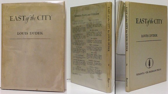 East of the City. First Edition in dustjacket