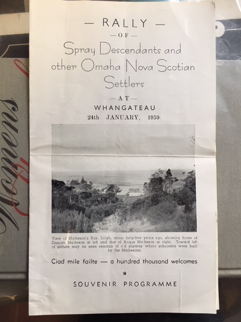 Image for Rally of Spray Descendants and other Omaha Nova Scotian Settlers at Whangateau, 24th January, 1959