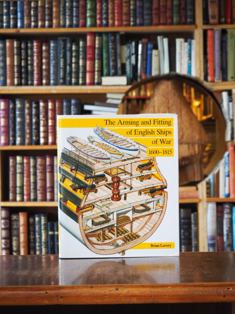 The Arming and Fitting of English Ships of War, 1600-1815. First American Edition in dustjacket.