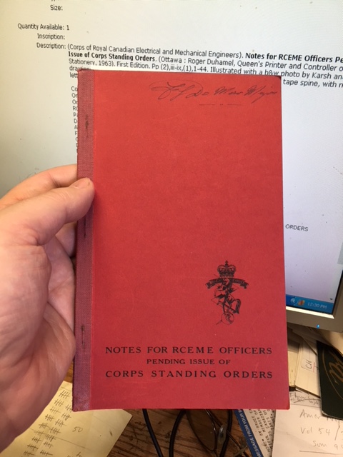 Notes for RCEME Officers Pending Issue of Corps Standing Orders