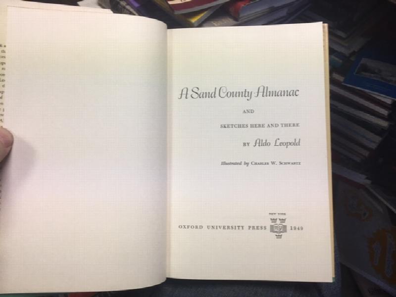 Image for A Sand County Almanc. First Edition in dust jacket