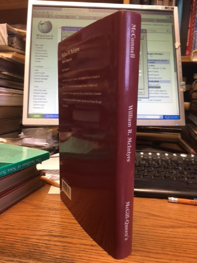 Image for William R. McIntyre : Paladin of the Common Law. First Edition in dust jacket William R. McIntyre : Paladin of the Common Law. First Edition in dust jacket