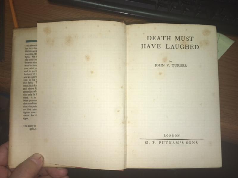 Death Must Have Laughed. First Edition in dust jacket