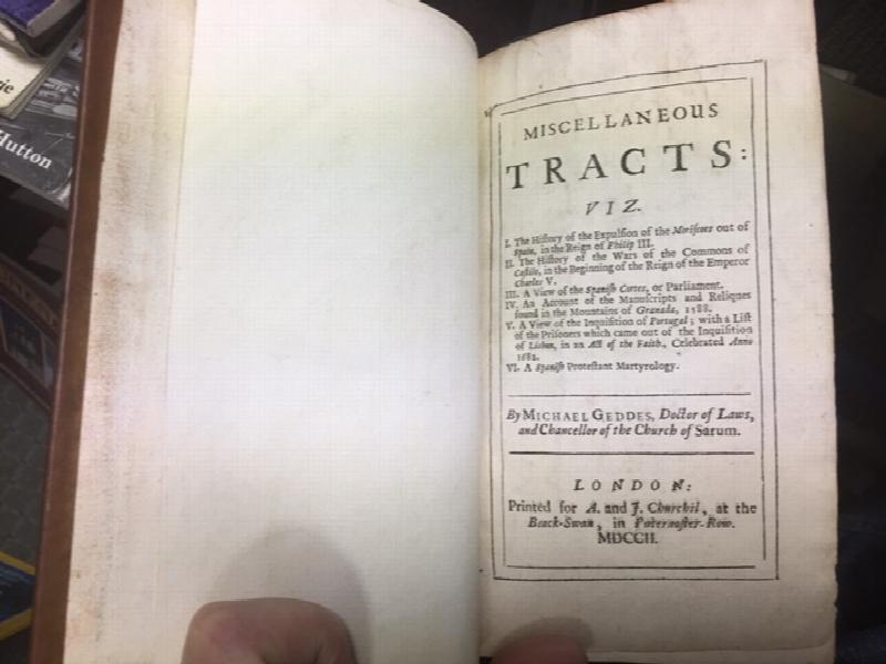 Miscellaneous Tracts. First Edition