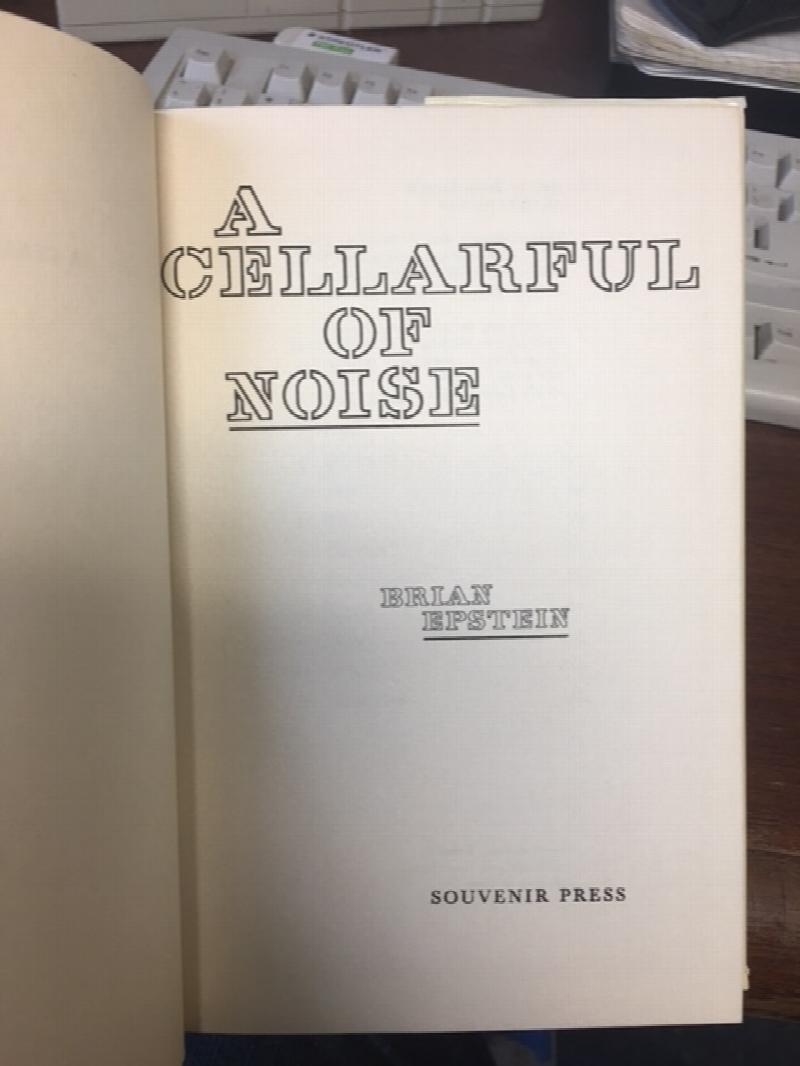 Image for A Cellarful of Noise.  First Edition in dust jacket