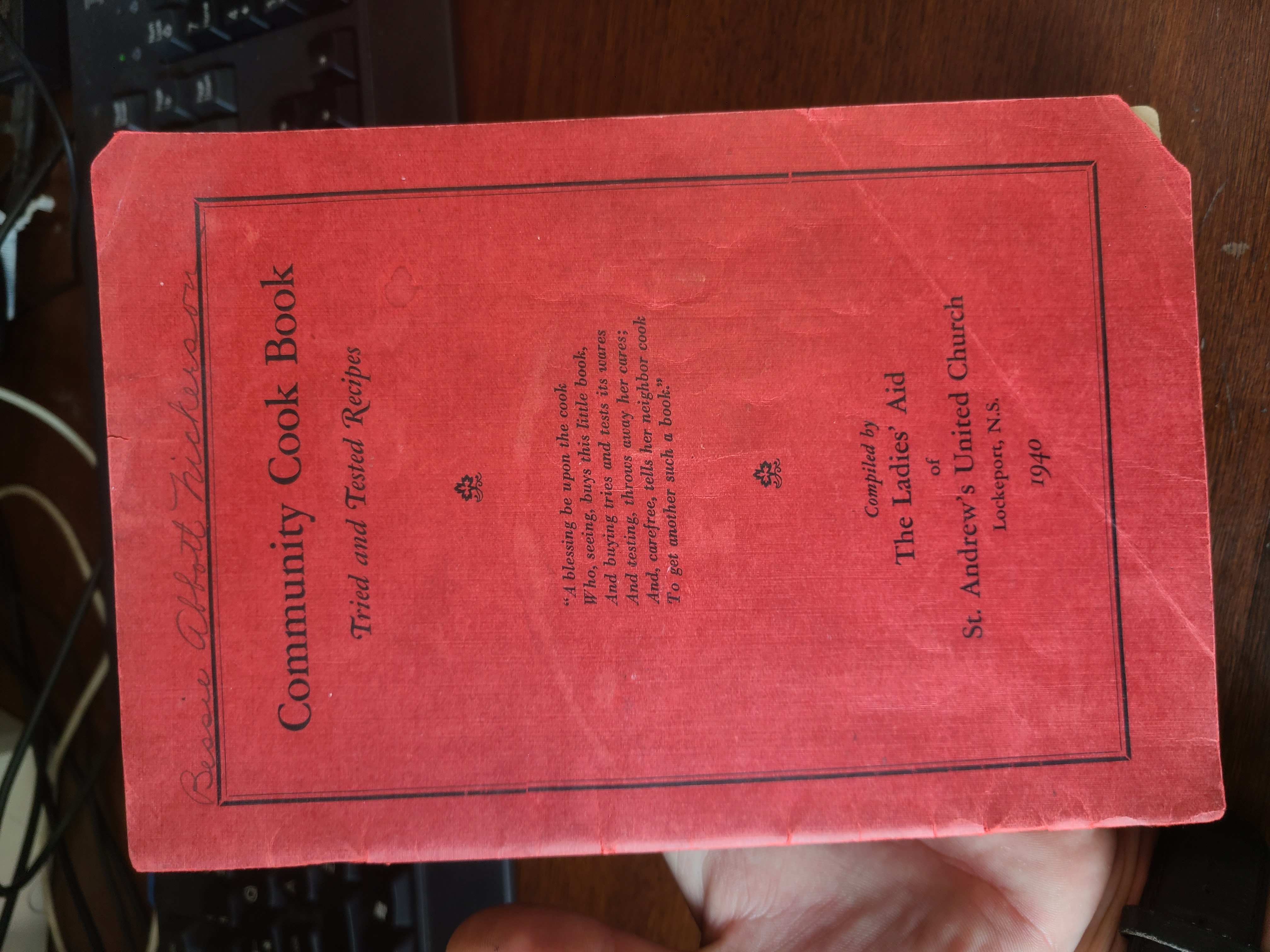 Community Cook Book : Tried and Tested Recipes.