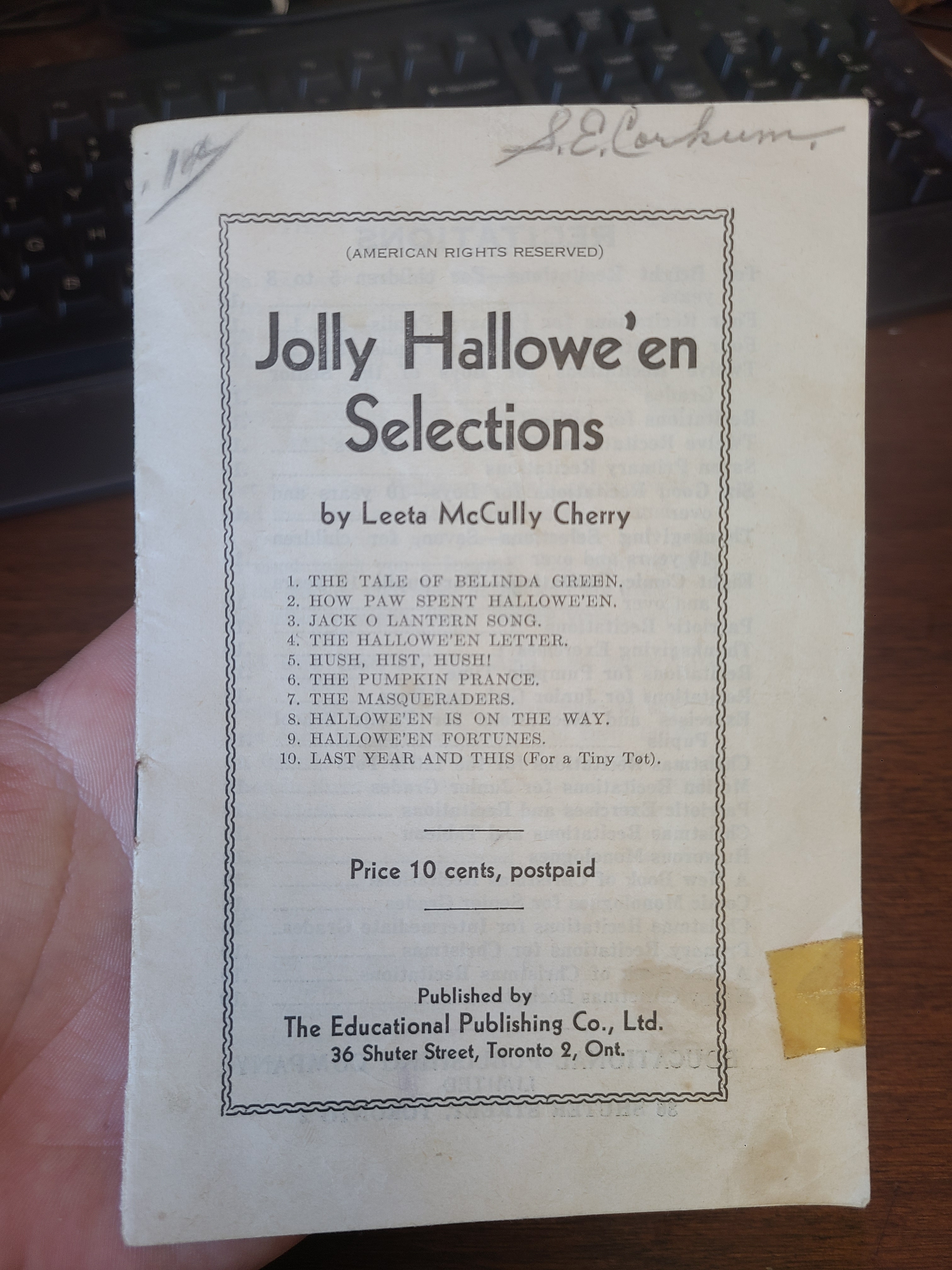 Jolly Hallowe'en Selections