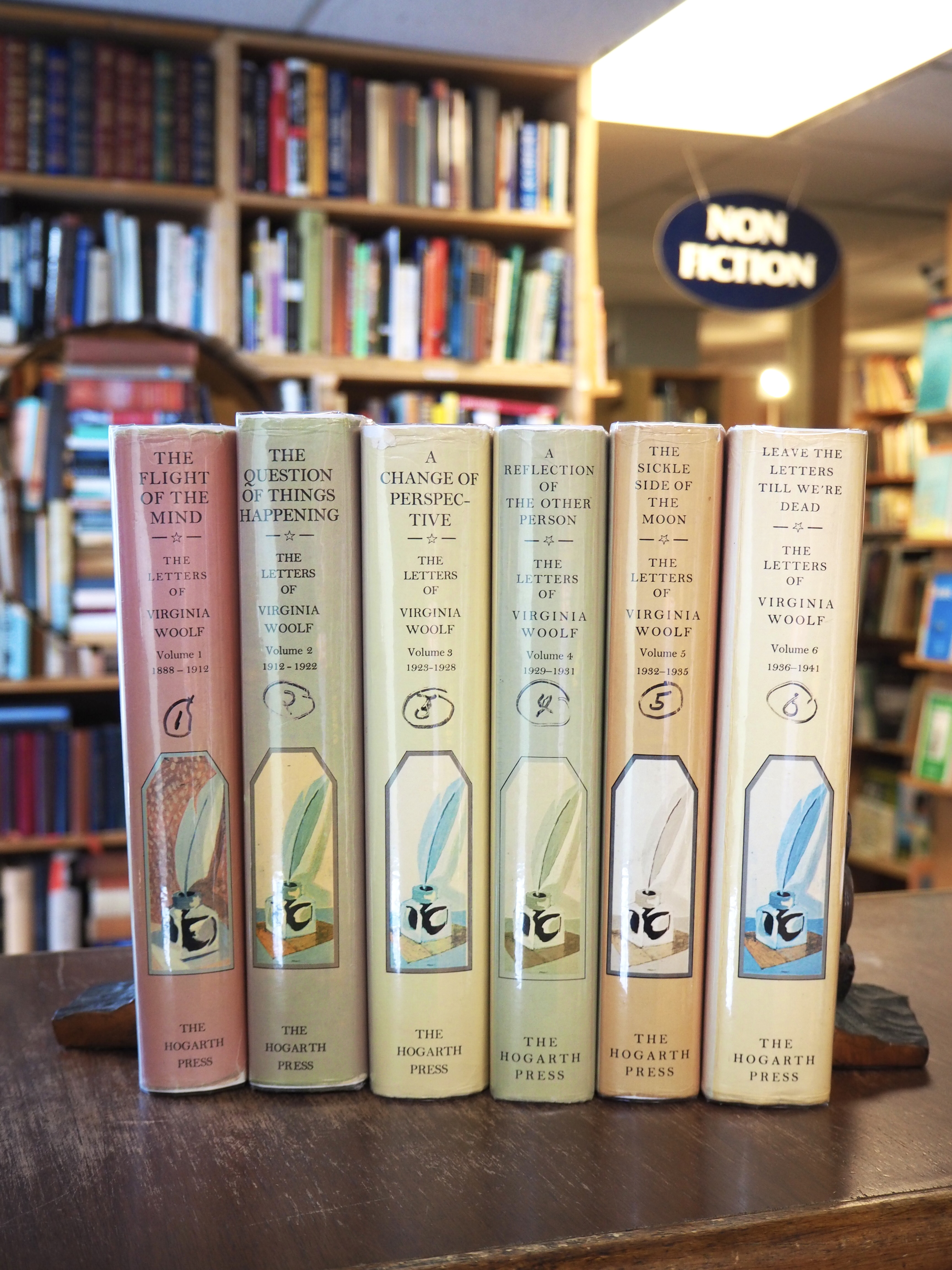Letters of Virginia Woolf. Six volume set. Signed, 1st editions.