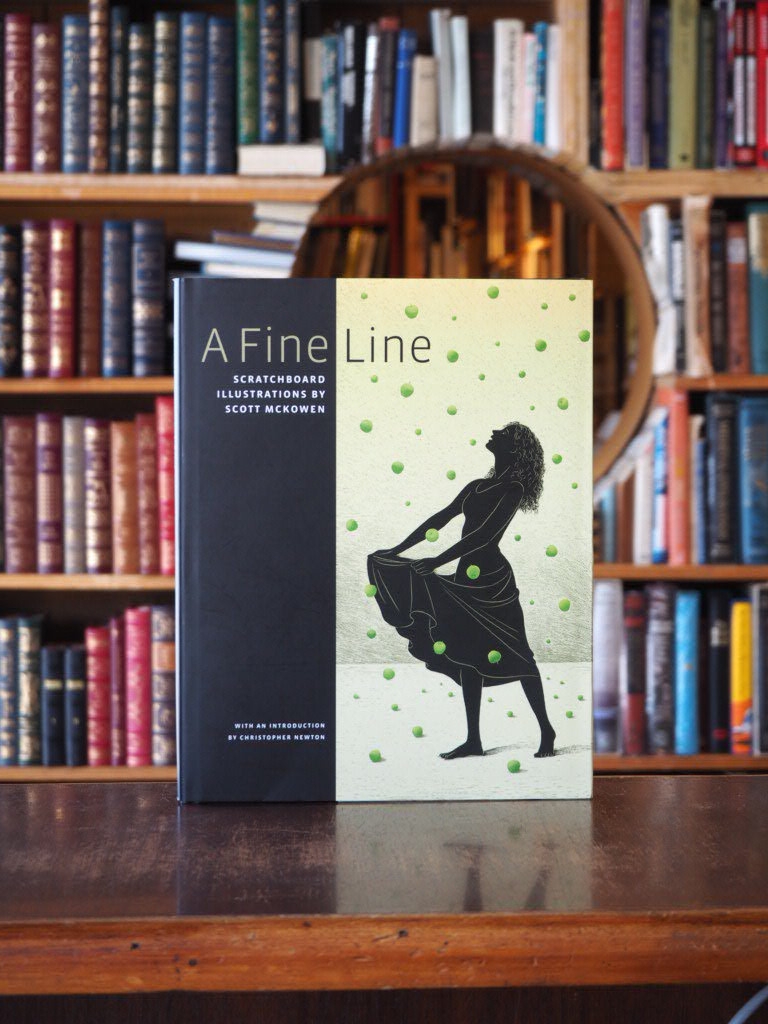 A Fine Line : Scratchboard Illustrations by Scott McKowen. 1st printing.