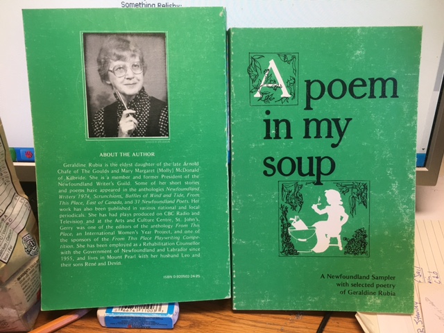 Image for A Poem in My Soup  : A Newfoundland Sampler with Selected Poetry of Geraldine Rubia.  First Edition