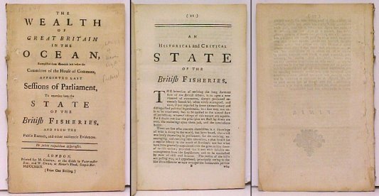 Image for Wealth of Great Britain in the Ocean, Exemplified from Materials laid before the Committee of the House of Commons, appointed last Session of Parliament, To examine into the State of the British Fisheries. And from the Public Records, and other authentic Evidences. First Edition