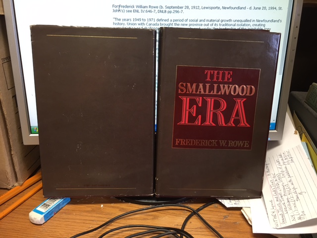 Smallwood Era. First Edition in dust jacket