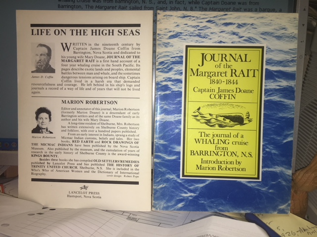 Journal of the Margaret Rait 1840-1844. First Edition