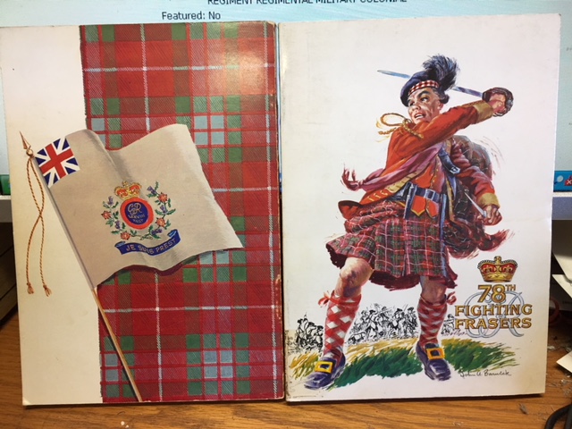 Image for A Short History of the Old 78th Regiment or Fraser's Highlanders 1757-1763. First Edition.