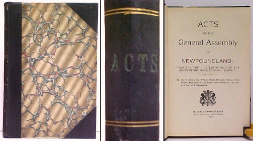 Image for Acts of the General Assembly of Newfoundland 1928