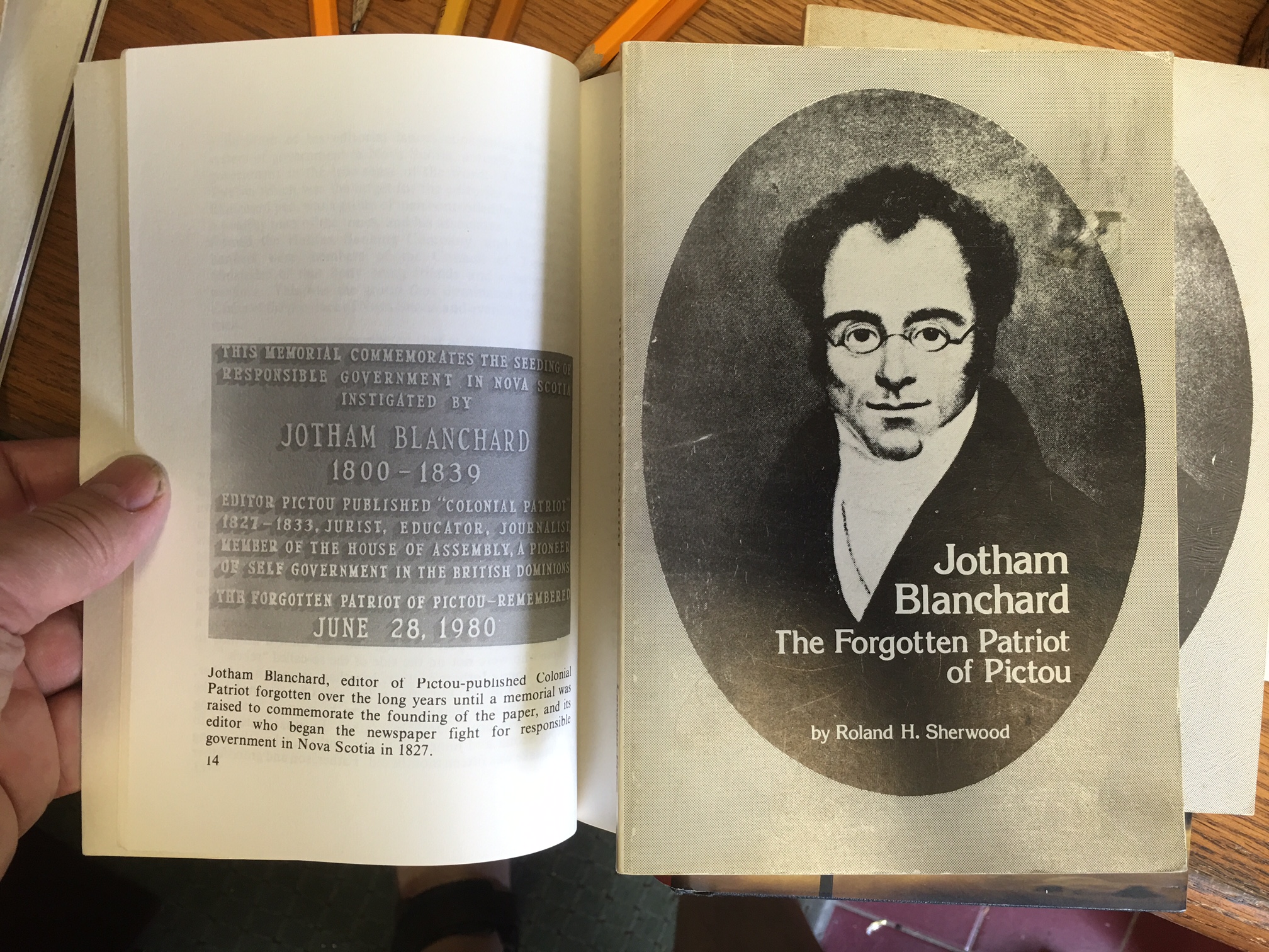 Jotham Blanchard : The Forgotten Patriot of Pictou. First Edition