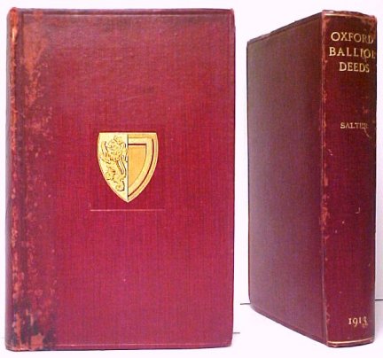 Image for Oxford Deeds of Balliol College. UK no dj Oxford Deeds of Balliol College. UK no dj