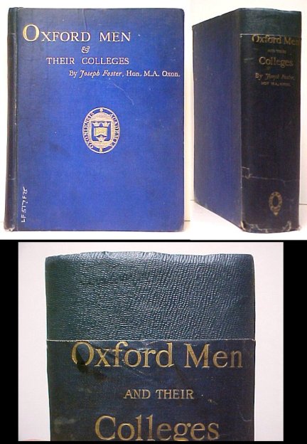 Image for Oxford Men & Their Colleges. rebacked. ex-lib. Oxford Men & Their Colleges. rebacked. ex-lib.
