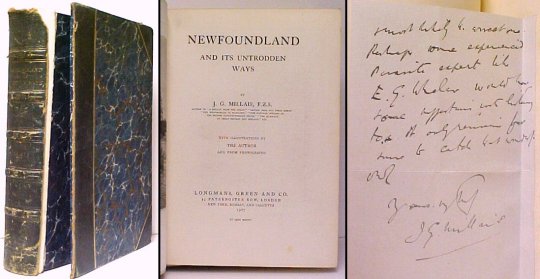 Newfoundland and Its Untrodden Ways. First Edition, Leather, with a Millaisletter