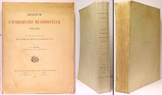 Diarium Universitatis Mussipontanae (1572-1764) Image for Diarium Universitatis Mussipontanae (1572-1764)