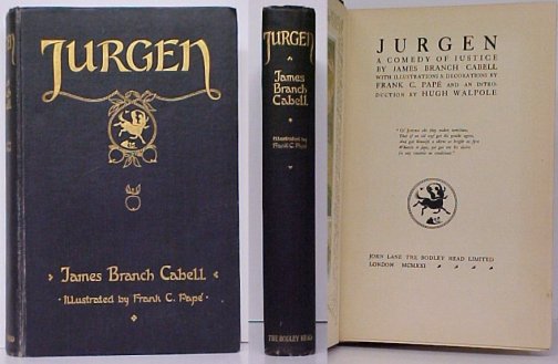Jurgen : A Comedy of Justice. First British Edition Image for Jurgen : A Comedy of Justice. First British Edition