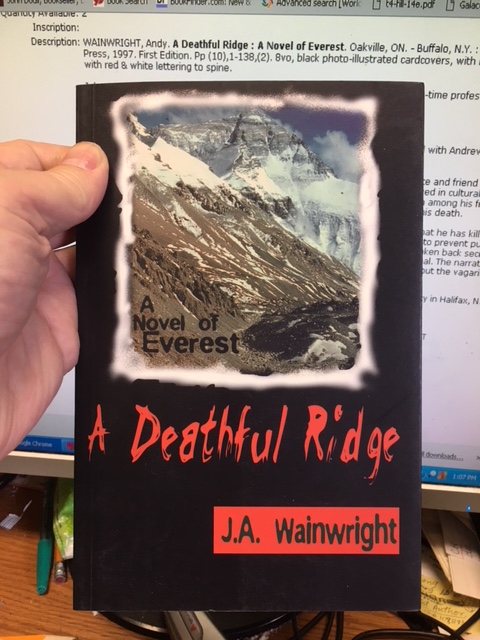 Image for A Deathful Ridge : A Novel of Everest. First Edition, Paperback