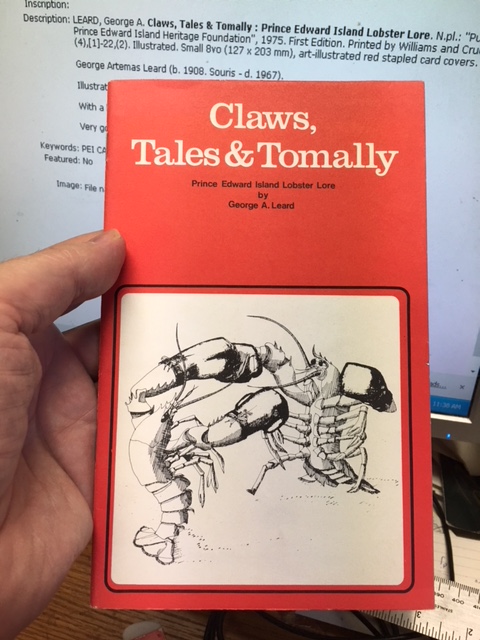 Image for Claws, Tales & Tomally : Prince Edward Island Lobster Lore. First Edition Claws, Tales & Tomally : Prince Edward Island Lobster Lore. First Edition
