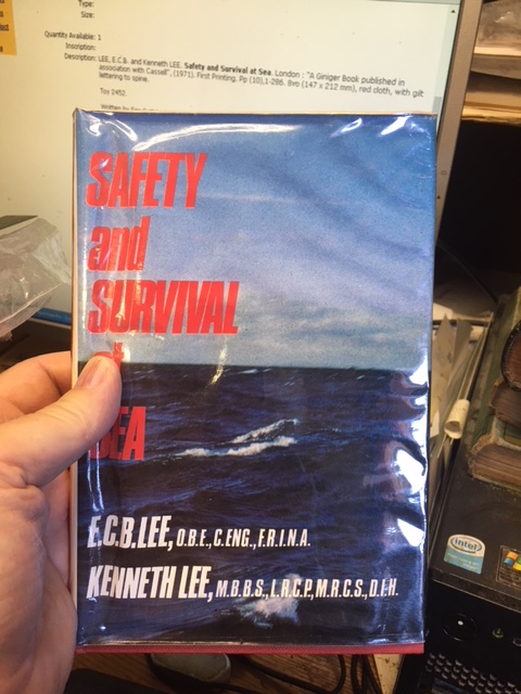 Image for Safety and Survival at Sea. First Edition in dustjacket