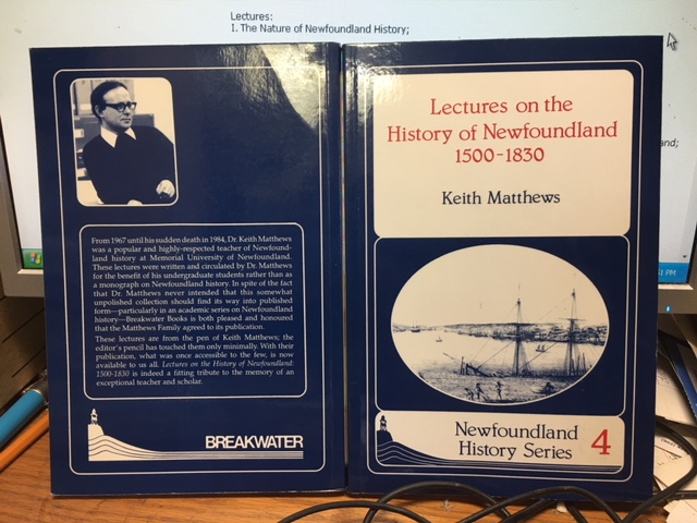Lectures on the History of Newfoundland 1500-1830. First Breakwater Edition, Paperback