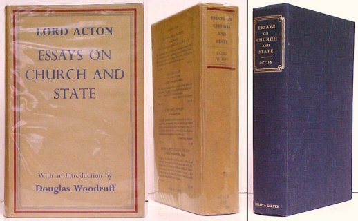 Image for Essays on Church and State. 1st UK in dj