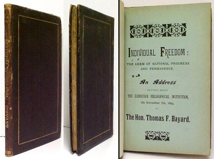 Individual Freedom. inscribed by the author