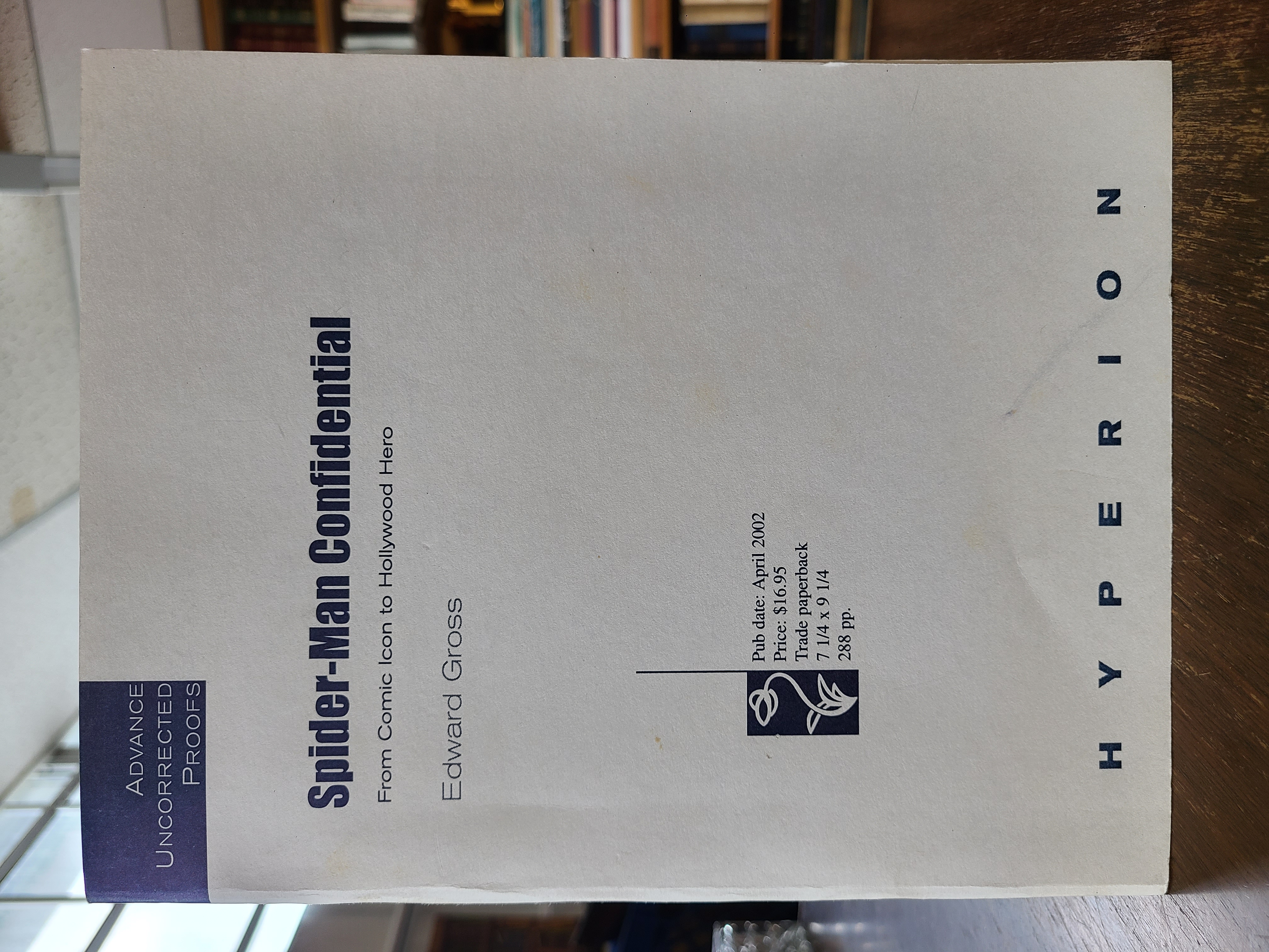 Spider-Man Confidential. proof