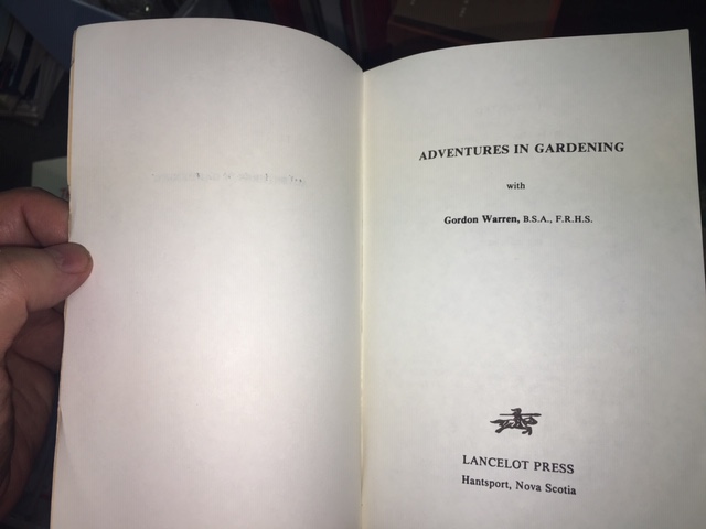 Adventures in Gardening. Third Printing.