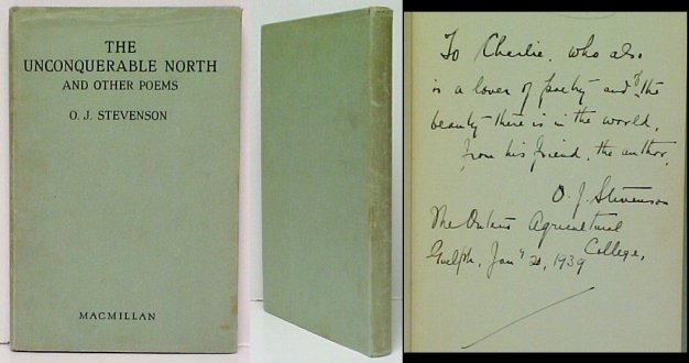 Unconquerable North and Other Poems. First Edition in dustjacket. signed Image for Unconquerable North and Other Poems. First Edition in dustjacket. signed