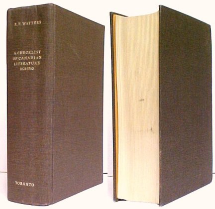 Checklist of Canadian Literature and Background Materials 1628-1960. 2nd ed. no dj Image for Checklist of Canadian Literature and Background Materials 1628-1960. 2nd ed. no dj
