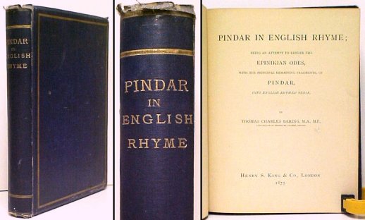 Pindar in English Rhyme