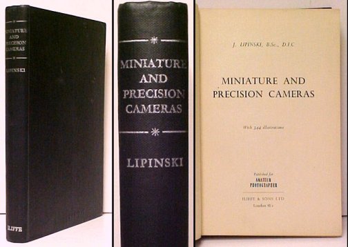 Image for Miniature and Precision Cameras. Second Printing Miniature and Precision Cameras. Second Printing