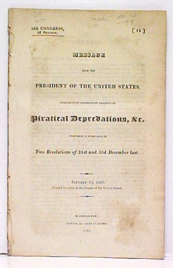 Image for Message from the President of the United States. 1825. Message from the President of the United States. 1825.