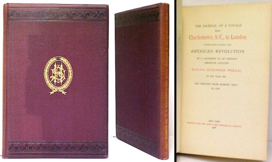 Journal of a Voyage from Charlestown, S.C., to London. lted ed.