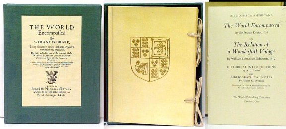Image for The World Encompassed. being his next voyage to that to Nombre de Dios formerly imprinted . Facsimile Edition in linen box. The World Encompassed. being his next voyage to that to Nombre de Dios formerly imprinted . Facsimile Edition in linen box.