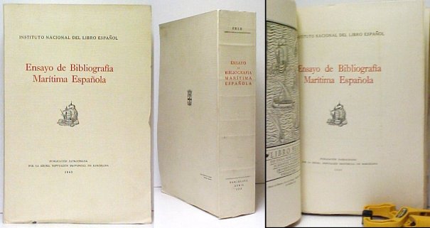 Ensayo de Bibliografia Maritima Espanola. large paper ed.