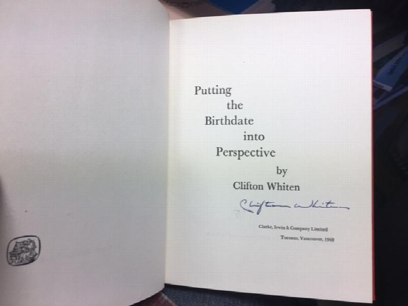 Putting the Birthdate into Perspective. First Edition, Signed