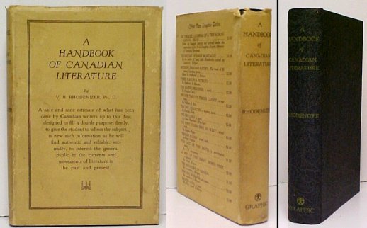 Image for Handbook of Canadian Literature. in dj.