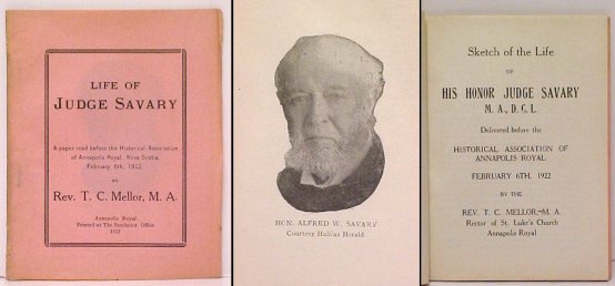 Sketch of the Life of His Honor Judge Savary